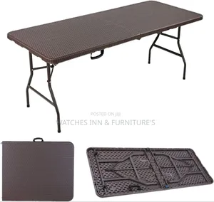Brown Event Conference Foldable Table 180cm