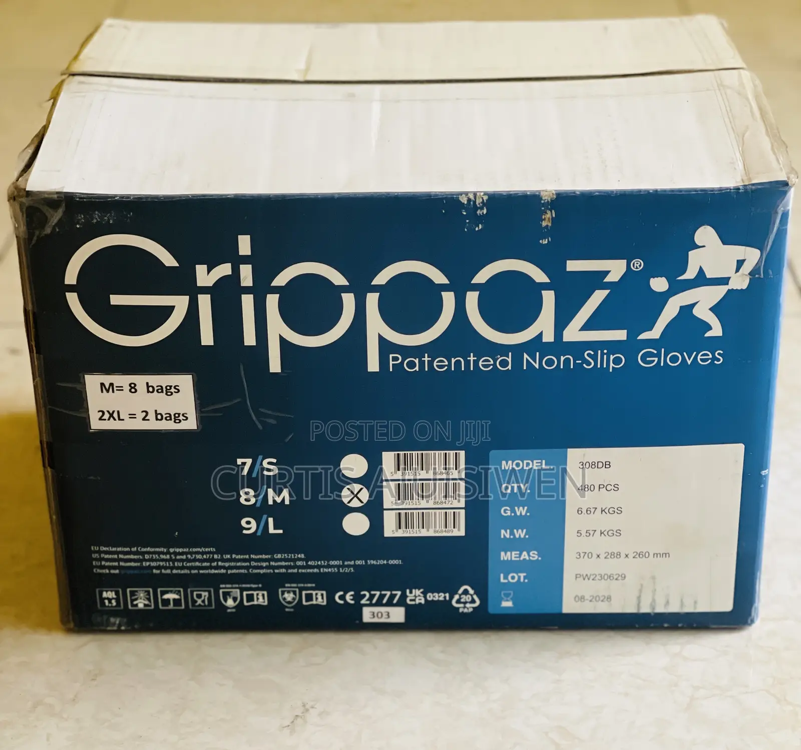 Grippaz Patented Non-slip Gloves