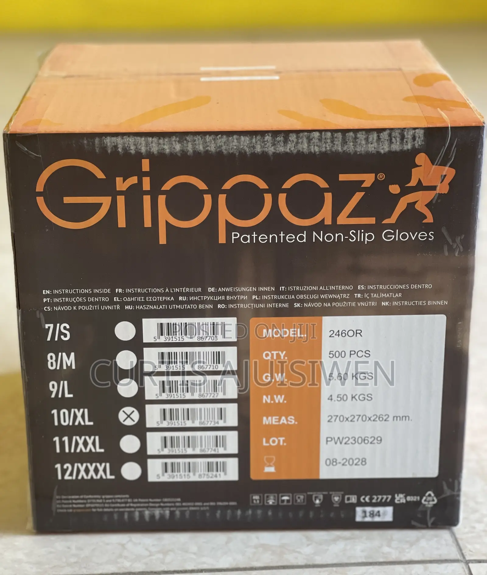 Grippaz Patented Non-slip Gloves