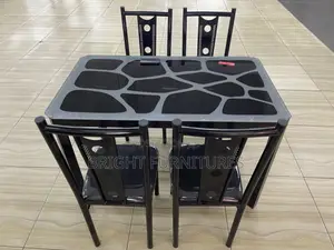 Durable 4in1 Dining Set Glass Top