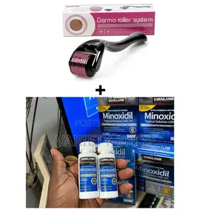 2 Bottles of Kirkland + 1 Derma Roller