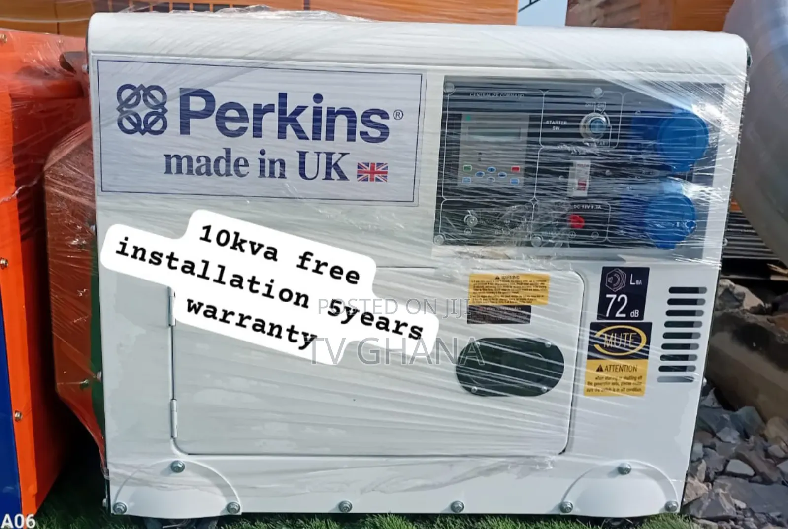 Standby Gen Perkins 10kva 13000watts Diesel Silent 10kva