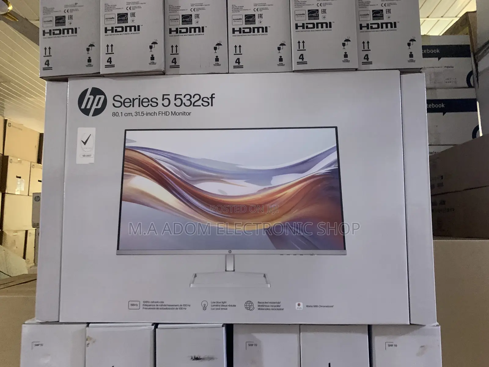 Hp Series 5 532sf Full Hd 32" Ips LCD Monitor - Black