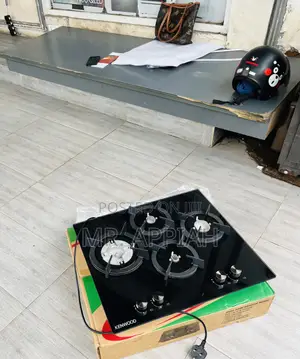 Inbuilt 60cm Electric 4 Gas Hob(Kenwood)Black 