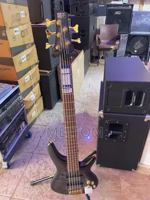 Soundgear By Ibanez Active Bass Guitar (Black And Ash Grey)