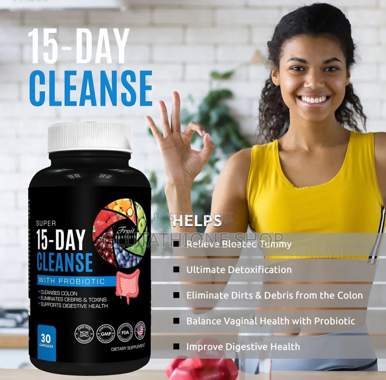 Super 15 Day Cleanse Supplement With Probiotics