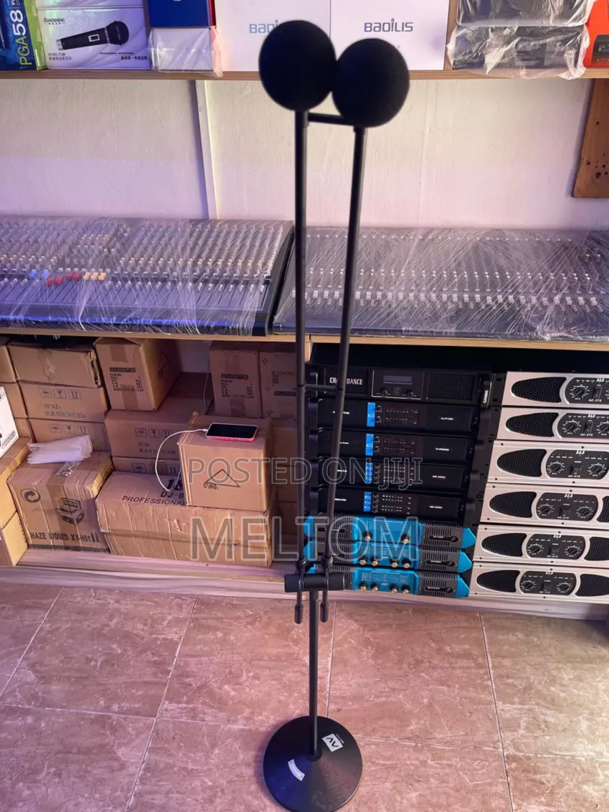 Av Twin Podium Microphone