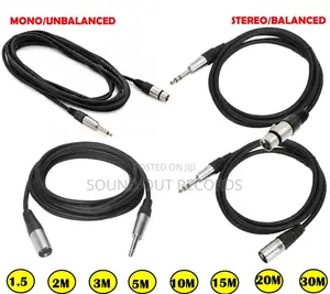 Durable Male/Female XLR to 6.5mm Jack Balanced/Unbalanced