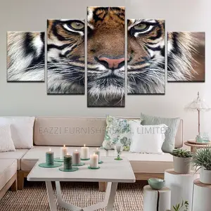 Exotic Tiger Face Wall Arts Canvas Frame Decor