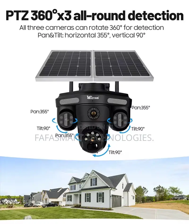 3 Lens 4g Solar Camera