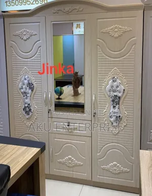 3 in 1 Wooden Wardrobe With Mirror