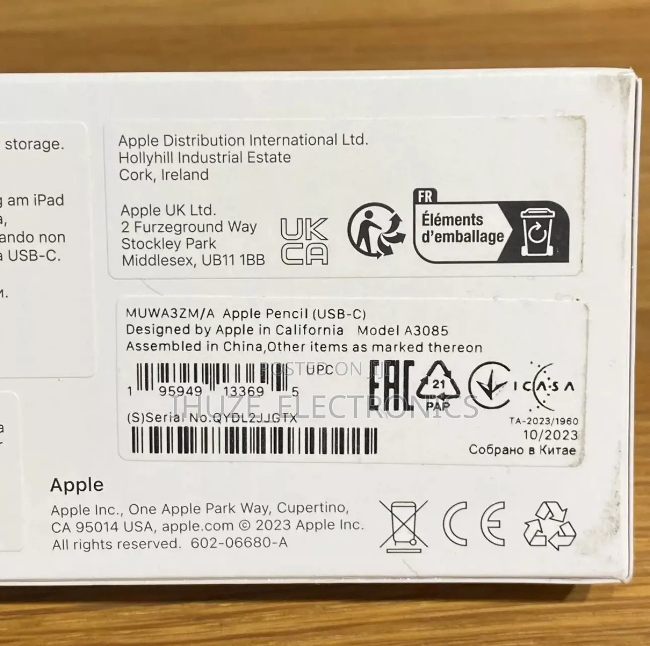 Apple Pencil (Usb-C)