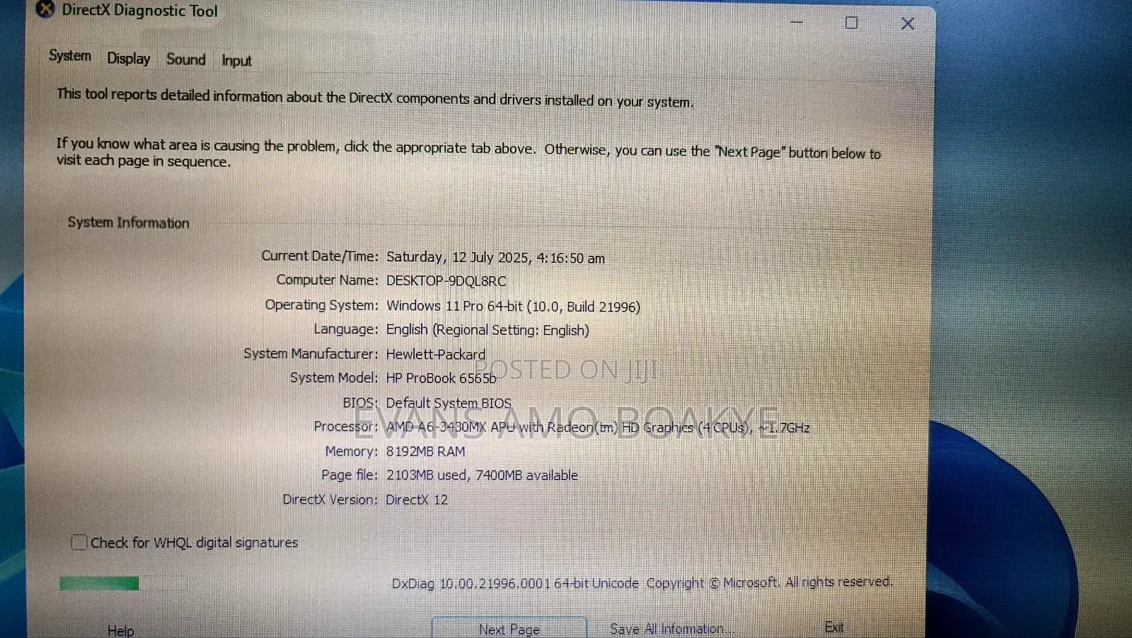 Laptop HP ProBook 6565 8GB AMD A6 HDD 500GB