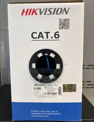 Hikvision 305m Cat6 Utp Network Cable Pure Copper 1ln6-Ue-W