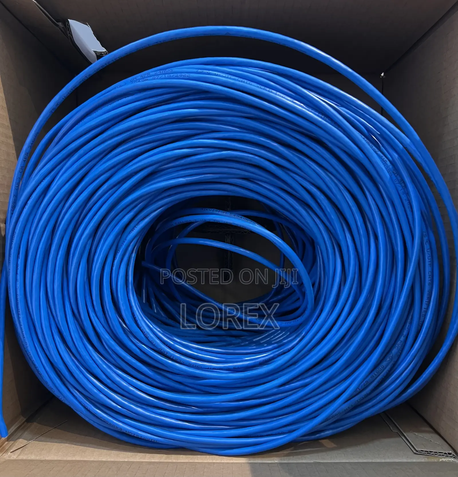 Hikvision 305m Cat6 Utp Network Cable Pure Copper 1ln6-Ue-W