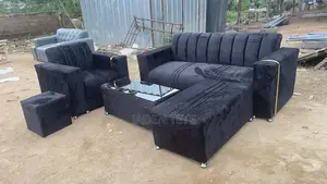 Black Fabric 3 in One and Single Set