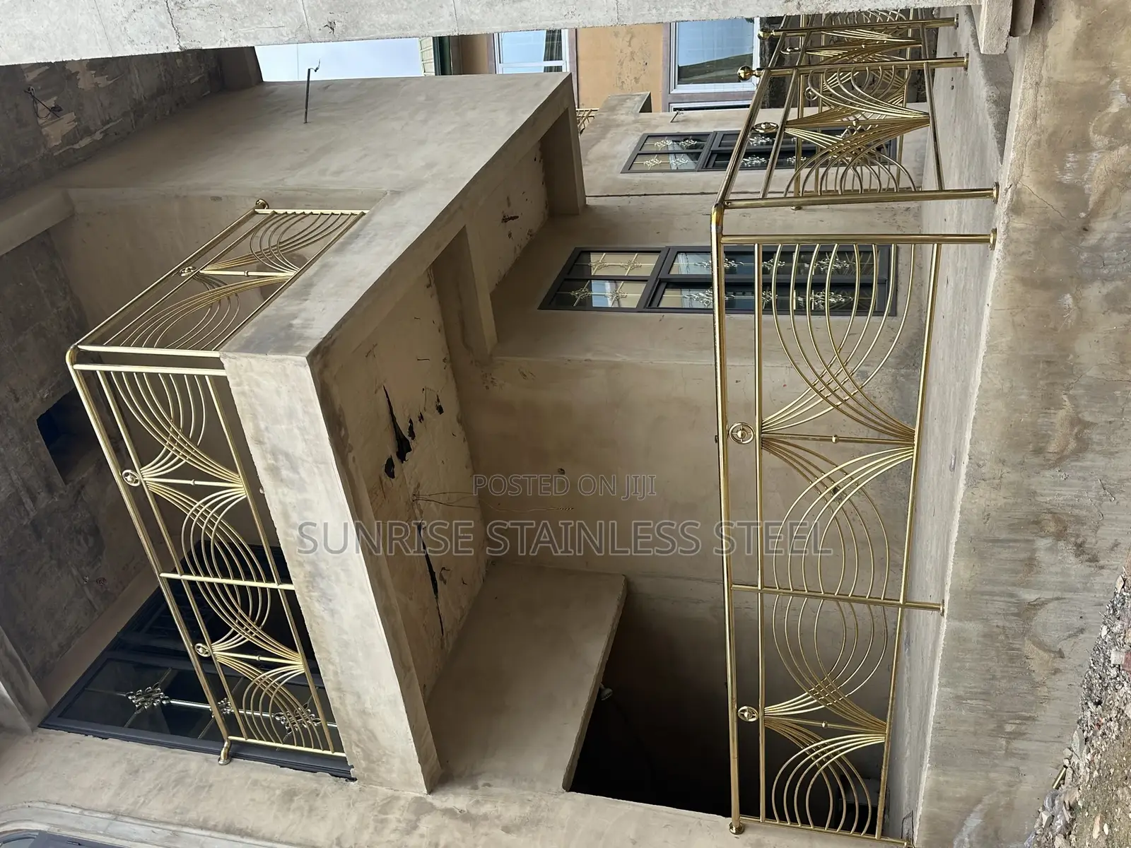 Gold Design and Glass Balustrade