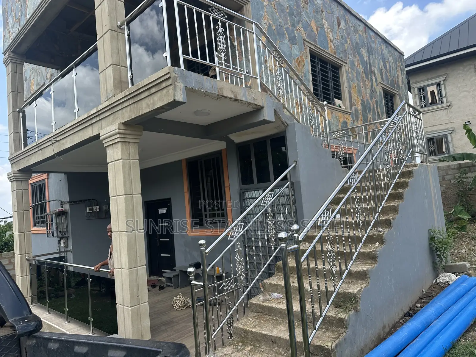 Gold Design and Glass Balustrade