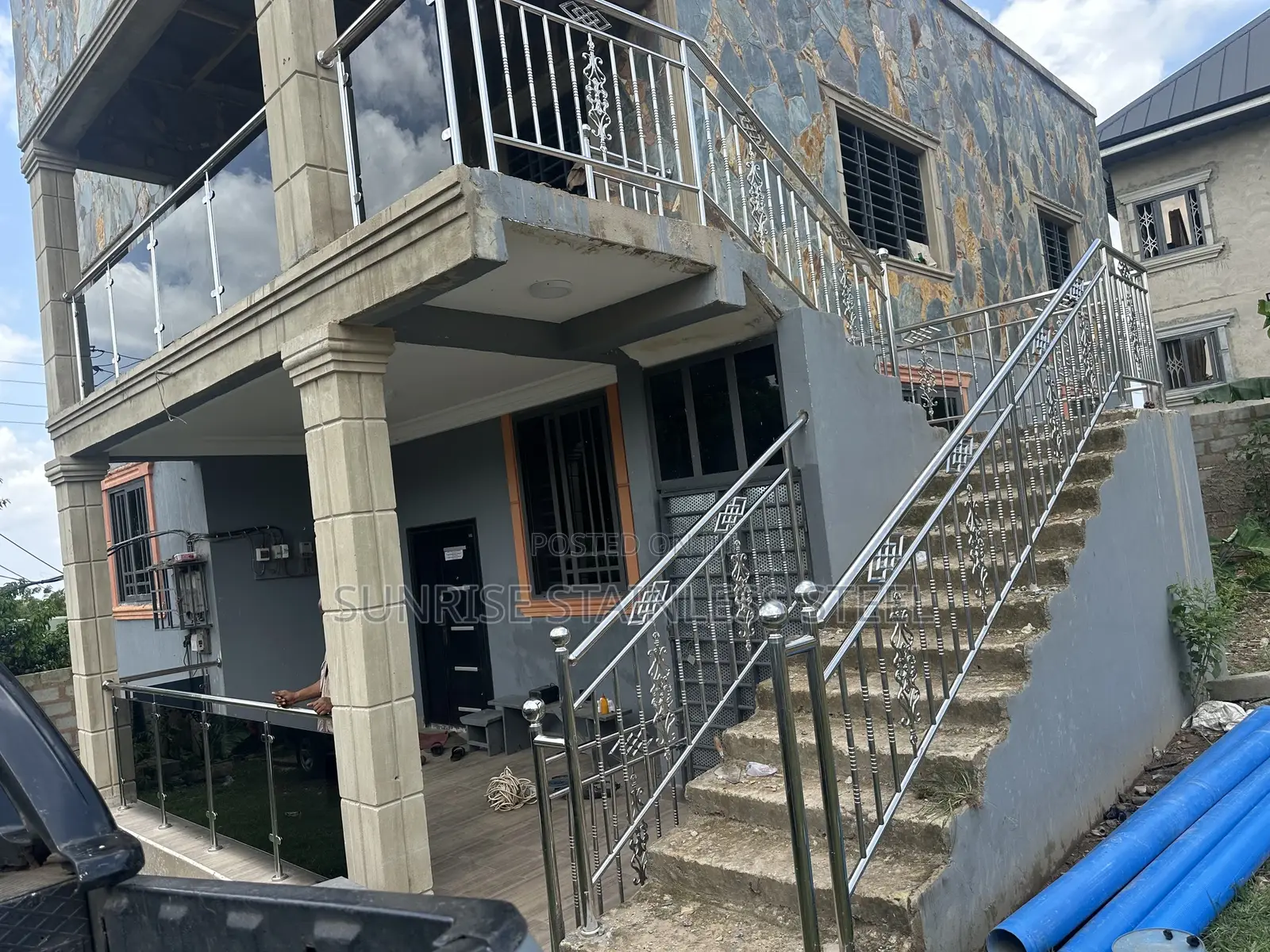 Gold Design and Glass Balustrade