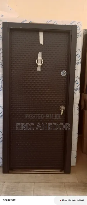 Full Black and Full Metal Security Door and Accessories