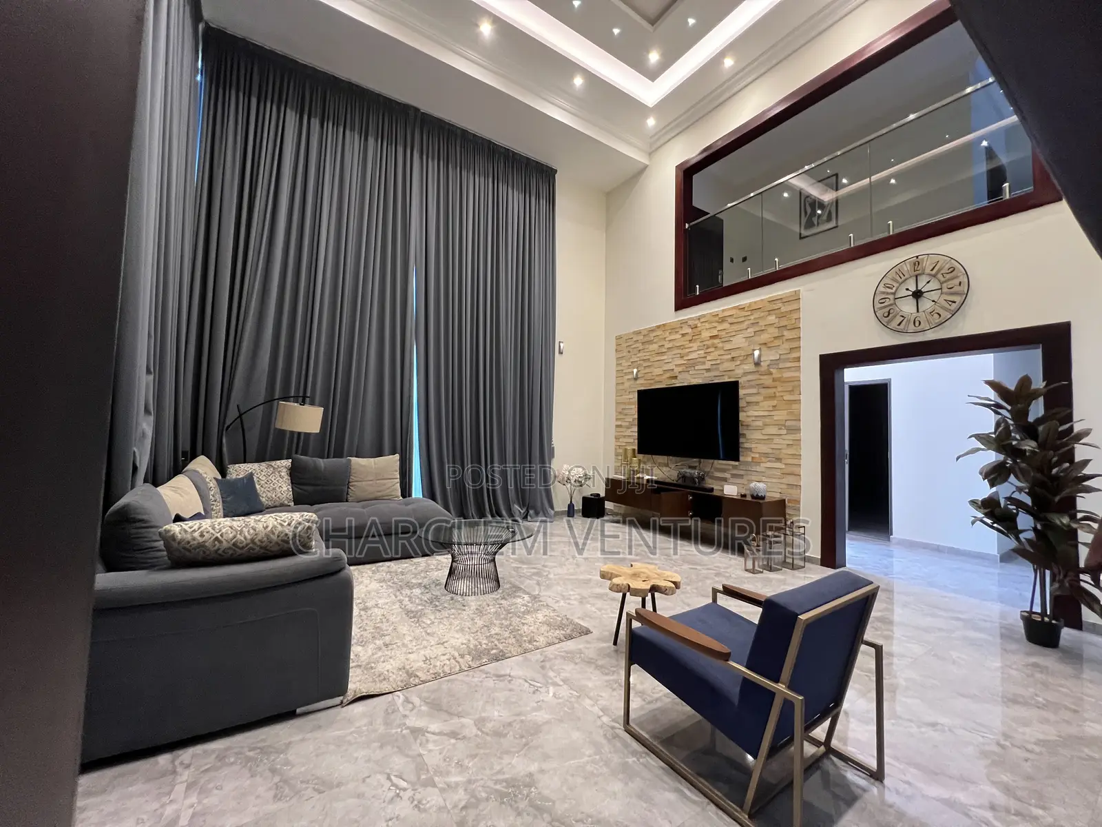 Furnished 4bdrm House in Charclem Ventures, East Legon for rent