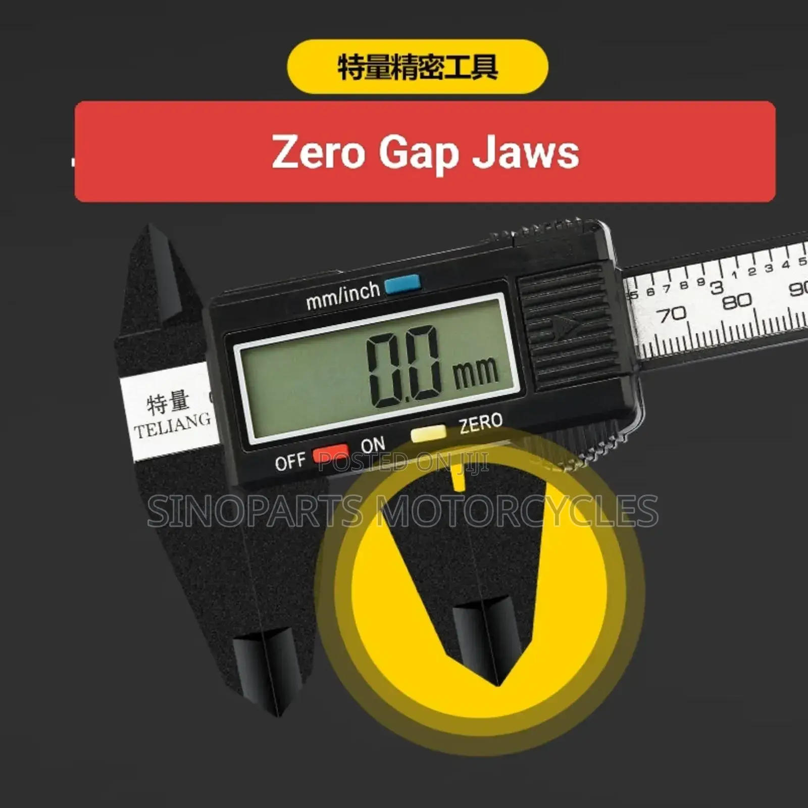 Teliang Digital Caliper - Error-Free Mm/Inch Measuring