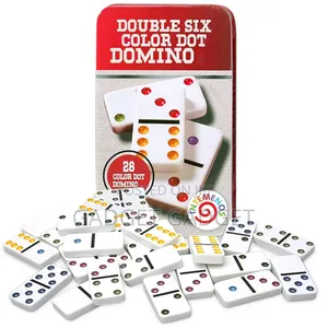 Double Six Colour Dots Dominoes (Domino Game)