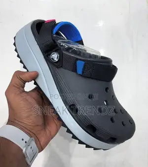 Original Crocs Top Black Ash N Blue