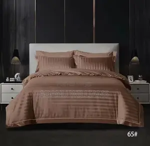 Luxurious Ultra Soft Pure Cotton Striped Bedsheets Set(6pcs)