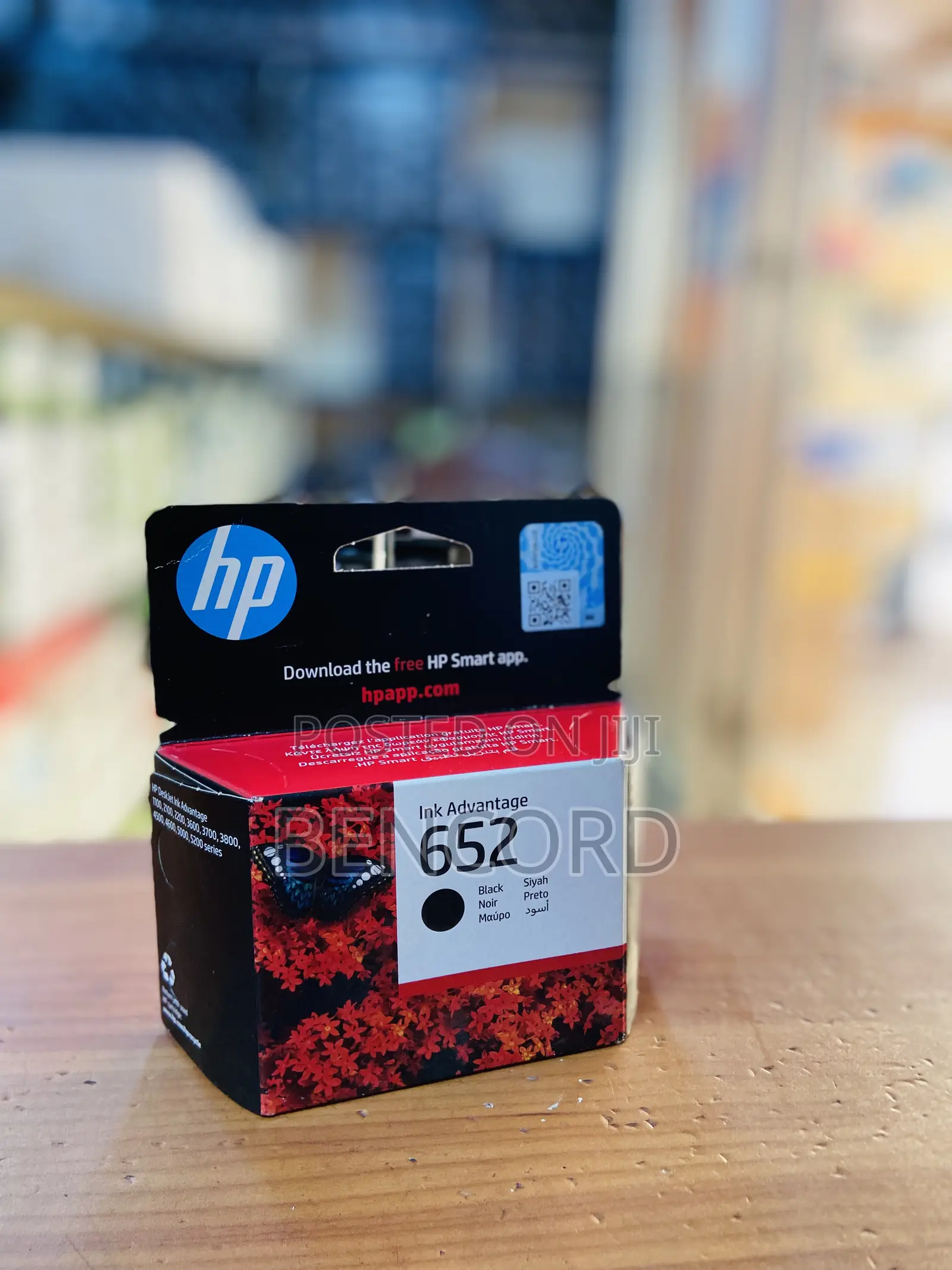 Hp 652 Ink Black (F6v25ae Bhl)