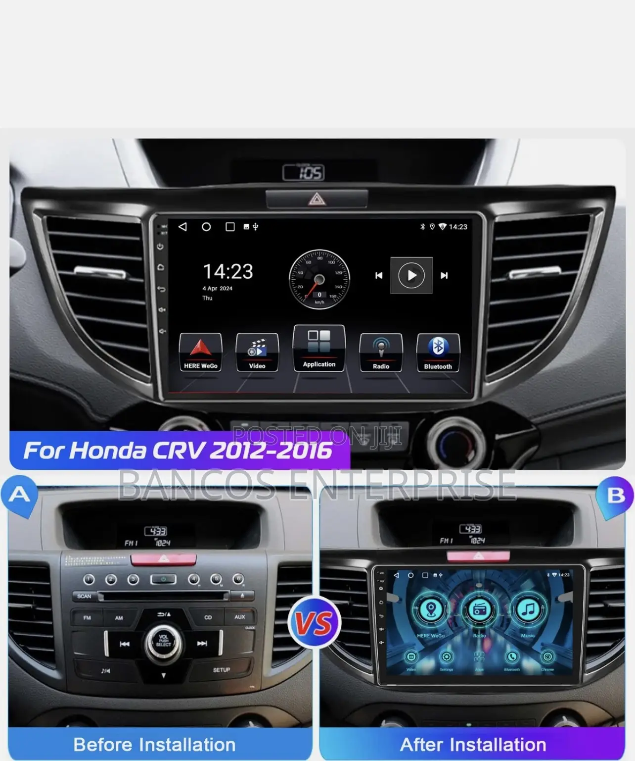 Honda Cr-v 2012-2016 Android / Carplay Stereo