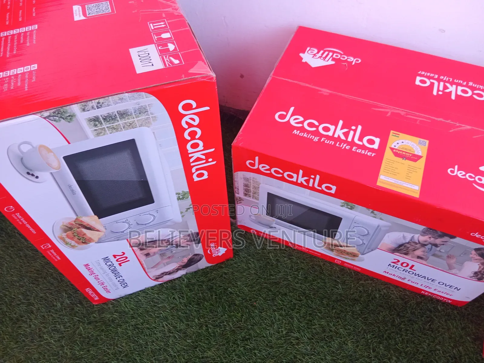 Dual Knob Operation Decakila Microwave Oven 20l Oven