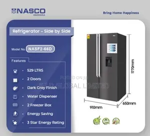 Nasco 529ltrs 3 Star Energy Rating Refrigerator