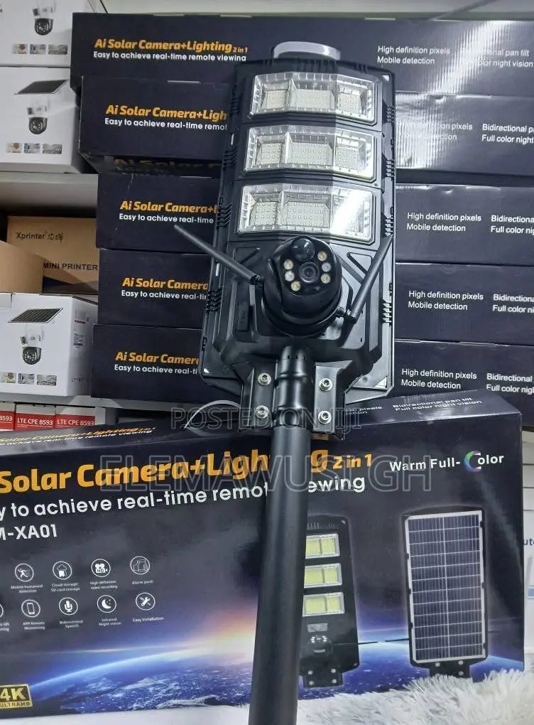 Ai Solar Camera + Lighting 2in1