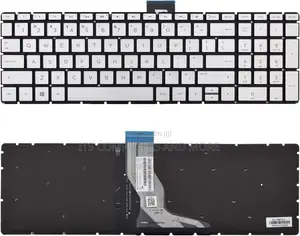 Hp 15-Bs Silver Backlight Keyboard