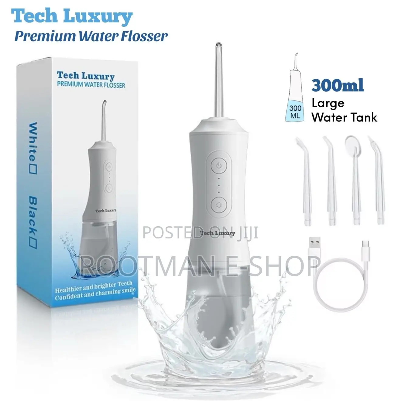 Tech Luxury Premium Water Flosser (300ml)