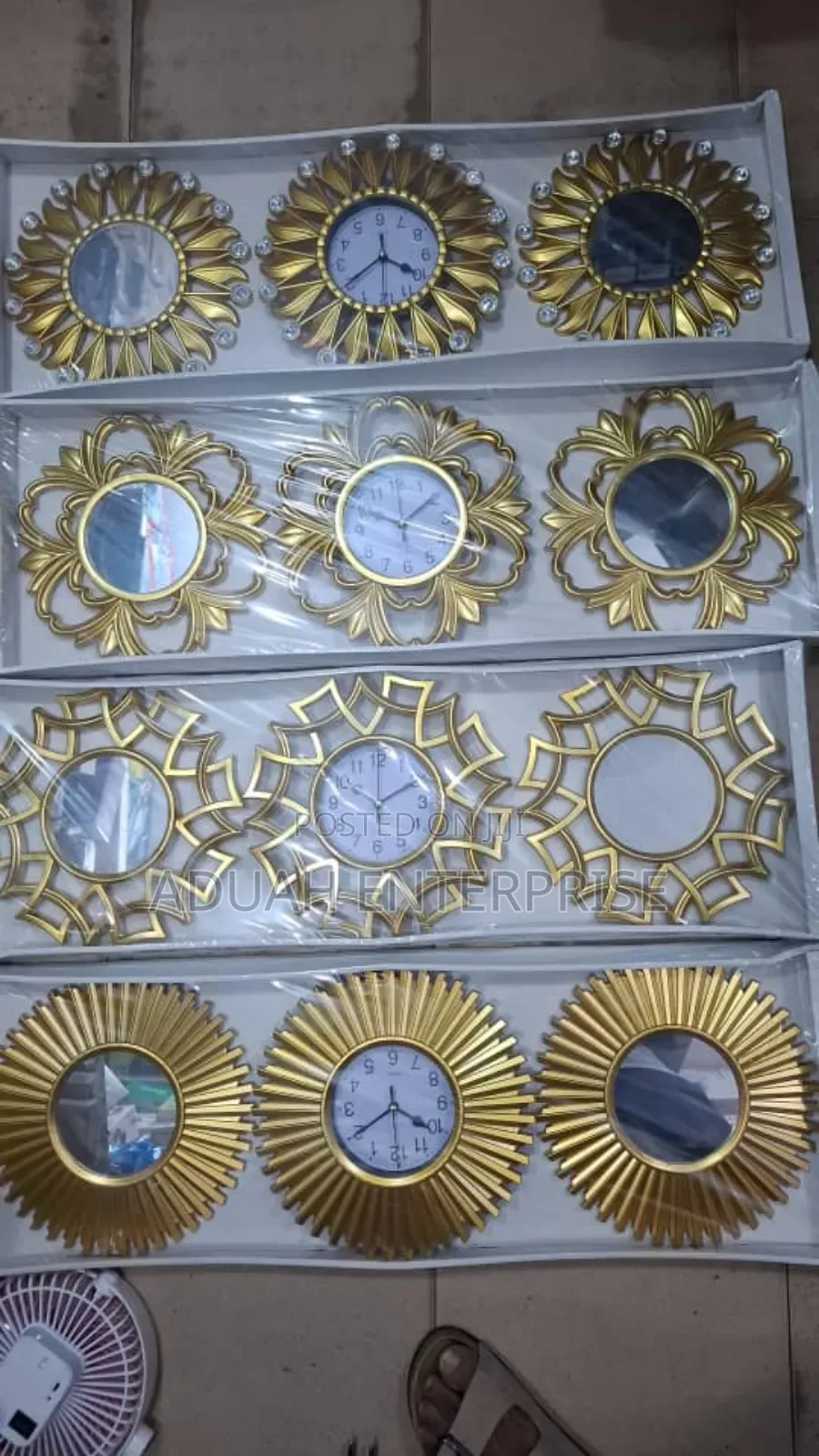 3in 1 Wall Clock With Mirror