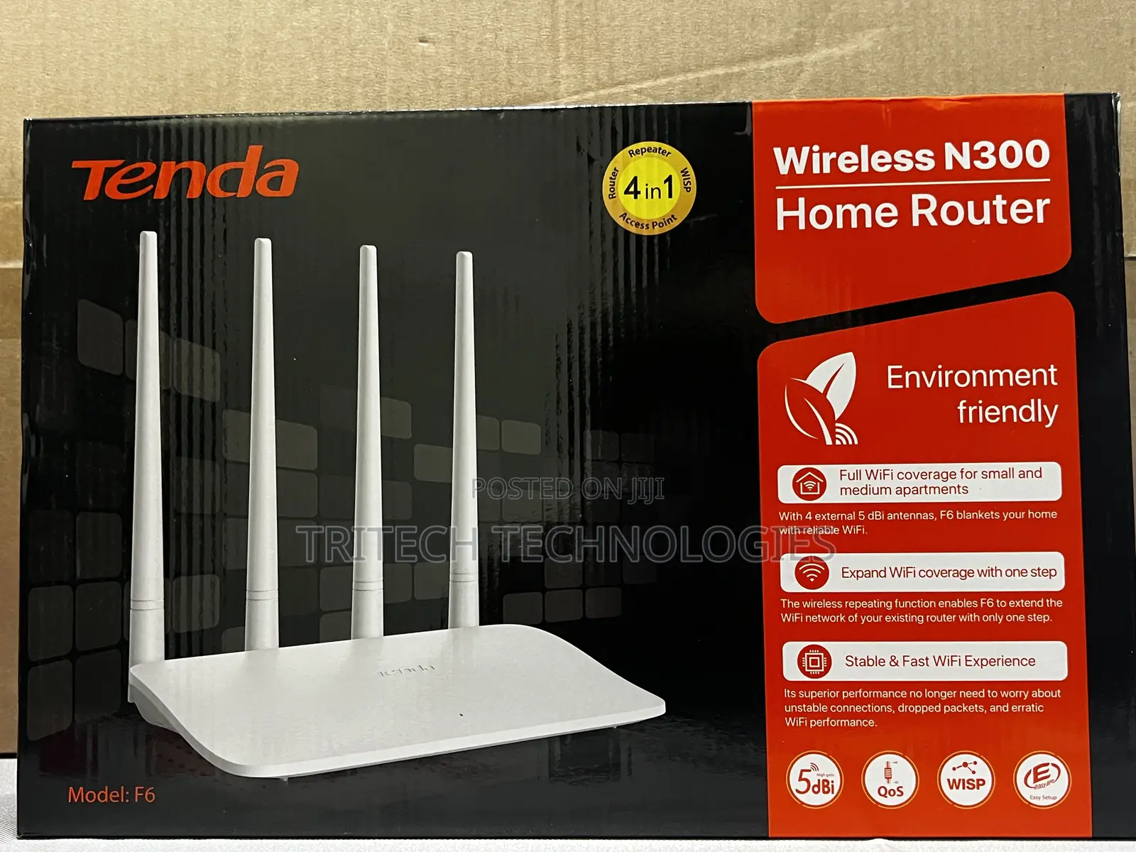 Tenda F6 N300 Easy Setup Wireless Router