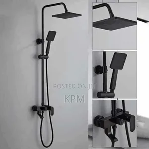 Black Shower Set Complete