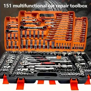151pcs Cr-v Socket Ratchet Wrench Hand Tool Set