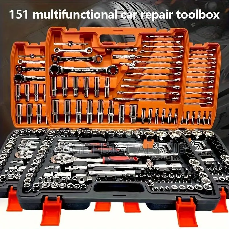 151pcs Cr-v Socket Ratchet Wrench Hand Tool Set
