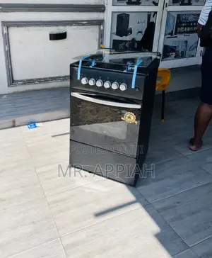 Premium Design 4 Gas Volcano Burner With Grill(Black) 