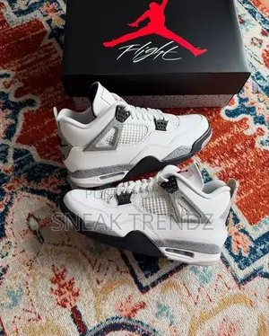 Air Jordan R4 Cement White