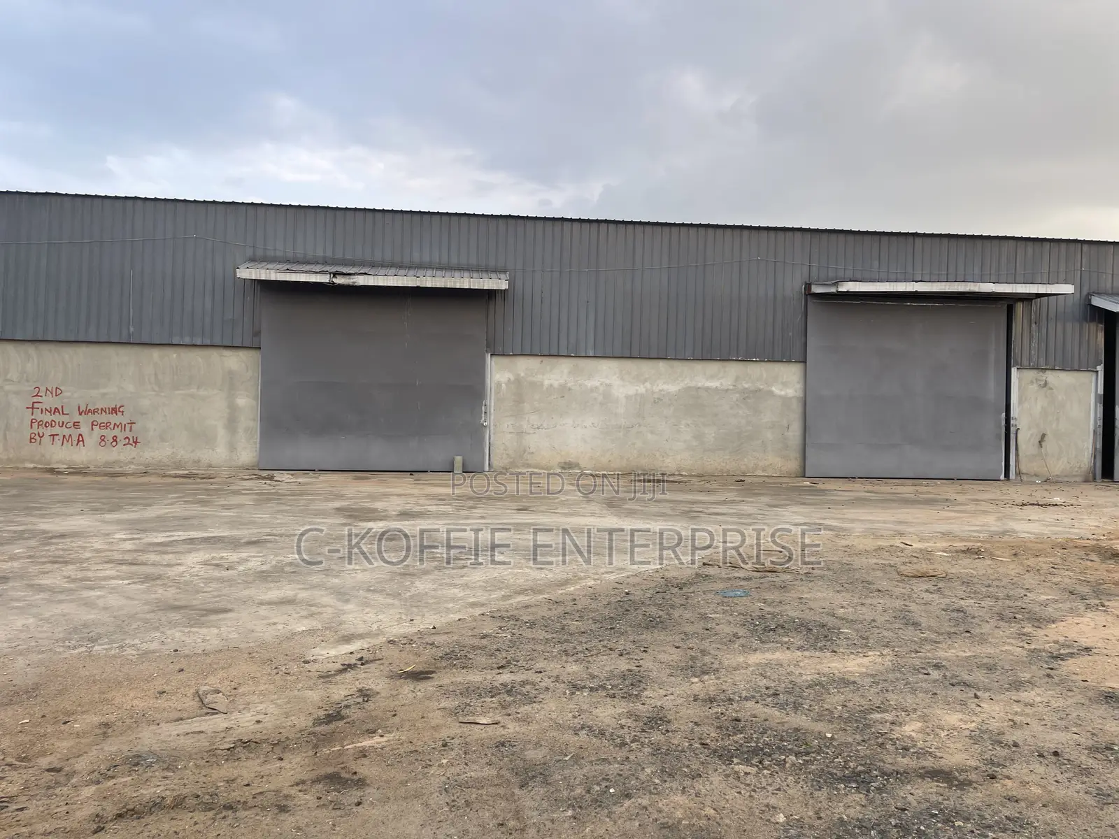 1000 SQM Warehouse at Tema for Rent