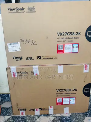 Viewsonic 27", Qhd, 210hz, Fast Ips, HDR 400 Gaming Monitor