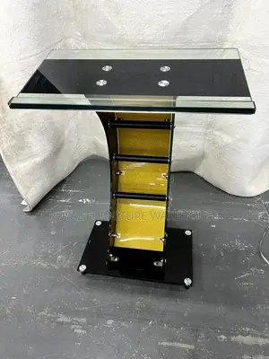 Fully Tempered Glass Curved Preaching Pulpit