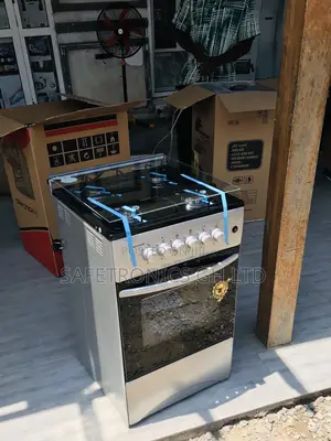 Boxed Grey 4 Gas Cooker Oven Volcano 50x50