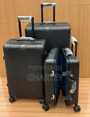 Rimowa Classic High Quality Luggage Bag With Wheels - Black