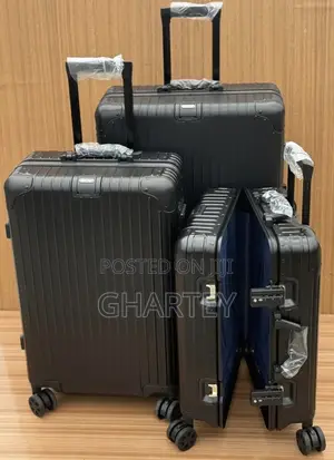 Rimowa Classic High Quality Luggage Bag With Wheels - Black