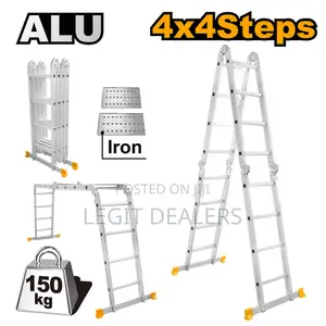 Strong Foldable Multipurpose Aluminium Ladder 4x3steps 4x4